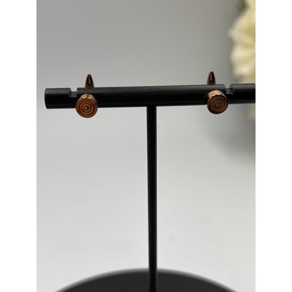 Michael Kors Rose Gold Mini Stud Earrings Designer Bags Spear Shape - Picture 7 of 13